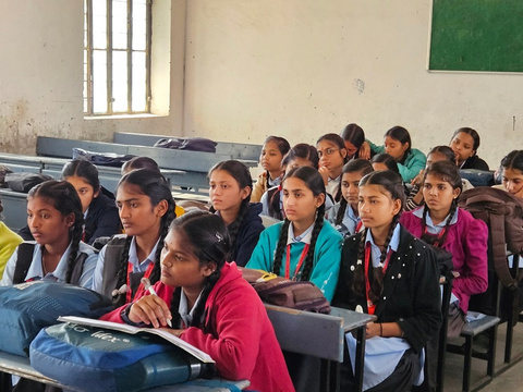 Students in a classroom session