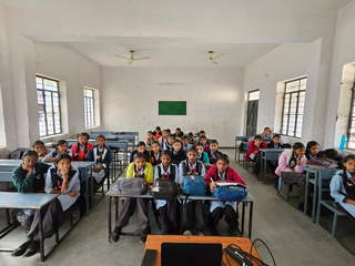 A classroom during the fest